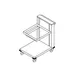 Dinex DXPIDRC2020 Cantilever Mobile Rack Dispenser for 20" x 20" Racks 1 image