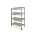 Dinex DXPMPR604M Aluminum Drying & Transport Rack w/ 4-Shelf with Guides On 1-1/2" Centers 1 image