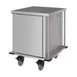 Dinex DXPTQC2T1D10 Stainless Steel 10 Trays TQ Compact Meal Delivery Cart w/ 1 Door 1 image