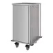 Dinex DXPTQC2T1D18 Stainless Steel 18 Trays TQ Compact Meal Delivery Cart w/ 1 Door 1 image