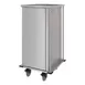 Dinex DXPTQC2T1D20 Stainless Steel 20 Trays TQ Compact Meal Delivery Cart w/ 1 Door 1 image