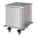 Dinex DXPTQC2T1DPT10 Stainless Steel 10 Trays TQ Compact Meal Delivery Cart w/ 1 Door 1 image