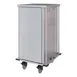 Dinex DXPTQC2T1DPT18 Stainless Steel 18 Trays TQ Compact Meal Delivery Cart w/ 1 Door 1 image
