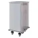 Dinex DXPTQC2T1DPT20 Stainless Steel 20 Trays TQ Compact Meal Delivery Cart w/ 1 Door 1 image