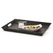 Dinex DXRST-1522-BK Room Service Tray, 15" x 20", Rectangular, Non‑Skid Handled ABS, Black - 1/Case 1 image