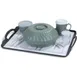 Dinex DXRST1520NSQ03 Tray 15" x 20" Rect Low‑Prof Hand Non‑Skid Black Plastic NSF Dish‑Safe - 1/Case 1 image
