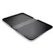 Dinex DXSC1531004 Patient Tray, 12" x 21" Black Fiberglass, Flat Mid‑Channel, Stackable - 1/Case 1 image