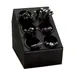 Dispense-Rite CTSH-6BT Silverware Organizer 6‑Comp Tray Black Plastic 13" H x 10‑1/8" W x 15‑3/8" D 1 image