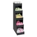 Dispense‑Rite CTVH‑5BT Vertical Condiment Holder 5‑Sec Black Plastic 26‑3/8"H x 6‑5/8"W x 11‑3/8"D 1 image