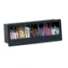 Dispense-Rite FMC-7 7-Section Dispenser, 7-1/4" H x 20" W x 5-3/8" D, Black Acrylic, 6-Dividers 1 image