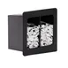 Dispense-Rite FMVS-2SBT Straw Organizer Blk PS 7-1/4"H x6-1/2"W x9-1/2"D Fit6-3/8"H x5-5/8"Cut Straw 1 image