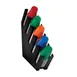 Dispense-Rite LID-5BT Cup & Lid Organizer, Five Sections, Slim Design, Polystyrene, Black, NSF 1 image