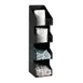 Dispense-Rite VCO-4 Countertop Condiment Organizer 4-Section 21"H x 5-1/4"W x 6-5/8"D Black Plastic 1 image