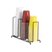 Dispense‑Rite WR‑3 Lid/Cup Wire Rack 3‑1/2”, 4‑1/4”, 5” Cups Black 8‑1/2” H x 14‑1/2” W x 5” D 1 image