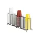 Dispense-Rite WR-5 Lid/Cup Organizer, Rack, 8-1/2" H x 23" W x 5" D, 3-1/2", 4-1/4" & 4-3/4" Cups 1 image