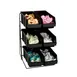 Dispense-Rite WR-COND-6 Condiment Organizer, 6 Bins, Wire, Black, 18-3/8" H x 11-1/2" W x 15-3/4" D 1 image