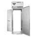 Continental Refrigerator D1RINRT-E 35" 1-Section Roll-Thru Refrigerator w/ 2 Solid Doors, Extra-High, Stainless Steel Front Aluminum Ends 1 image