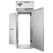 Continental Refrigerator D1RINRT 35" 1-Section Roll-Thru Refrigerator w/ 2 Solid Doors, Stainless Steel Front Aluminum Ends 1 image