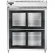 Continental Refrigerator D2RENSGDHD 57" 2-Section Reach-In Refrigerator w/ 4 Sliding Half Glass Doors, 52 cu. ft. 1 image
