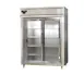Continental Refrigerator D2RENSSSGD 57" 2-Section Reach-In Refrigerator w/ 2 Sliding Glass Doors, All Stainless Steel, 52 cu. ft. 1 image
