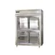 Continental Refrigerator D2RESNSSSGDHD 57" 2-Section Reach-In Refrigerator w/ 4 Sliding Half Glass Doors, All Stainless Steel, 40 cu. ft. 1 image