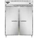 Continental DL2RFE-PT 57" 2-Section Pass-Thru Refrigerator Freezer Combo w/ 4 Solid Doors 1 image