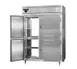 Continental DL2RFE-SA-PT-HD 57" 2-Section Pass-Thru Refrigerator Freezer Combo w/ 8 Half Solid Doors, Stainless Steel Exterior 1 image
