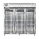 Continental Refrigerator D3RNGD 78" 3-Section Reach-In Refrigerator w/ 3 Glass Doors, Stainless Steel Front Aluminum Exterior, 72 cu. ft. 1 image