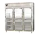 Continental Refrigerator D3RNSAGDHD 78" 3-Section Reach-In Refrigerator w/ 6 Glass Half Doors, 72 cu. ft. 1 image