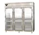 Continental Refrigerator D3RNSSGDHD 78" 3-Section Reach-In Refrigerator w/ 6 Glass Half Doors, All Stainless Steel, 72 cu. ft. 1 image