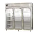 Continental Refrigerator D3RNSSGD 78" 3-Section Reach-In Refrigerator w/ 3 Glass Doors, All Stainless Steel, 72 cu. ft. 1 image