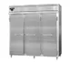 Continental Refrigerator D3RNSS 78" 3-Section Reach-In Refrigerator w/ 3 Solid Doors, All Stainless Steel, 72 cu. ft. 1 image