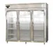 Continental Refrigerator D3RENSAGD 85" 3-Section Reach-In Refrigerator w/ 3 Glass Doors, Stainless Steel Exterior, 75 cu. ft. 1 image