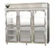 Continental Refrigerator D3RENSSGDHD 85" 3-Section Reach-In Refrigerator w/ 6 Glass Half Doors, All Stainless Steel, 75 cu. ft. 1 image
