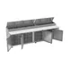 Beverage-Air DP119HC 119" 4-Section Refrigerated Pizza Prep Table w/ 4 Doors, 42 cu. ft. 3 image