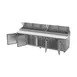 Beverage-Air DP119HC 119" 4-Section Refrigerated Pizza Prep Table w/ 4 Doors, 42 cu. ft. 4 image