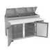 Beverage-Air DP60HC 60" 2-Section Refrigerated Pizza Prep Table w/ 2 Doors, 17.8 cu. ft. 3 image