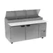 Beverage Air DP67HC 67" 2-Section Refrigerated Pizza Prep Table w/ 2 Doors, 20.7 cu. ft. 1 image
