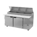 Beverage Air DP67HC 67" 2-Section Refrigerated Pizza Prep Table w/ 2 Doors, 20.7 cu. ft. 2 image