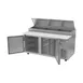 Beverage Air DP67HC 67" 2-Section Refrigerated Pizza Prep Table w/ 2 Doors, 20.7 cu. ft. 4 image