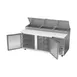 Beverage-Air DP72HC 72" 2-Section Refrigerated Pizza Prep Table w/ 2 Doors, 22.8 cu. ft. 4 image