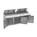 Beverage-Air DP93HC 93" 3-Section Refrigerated Pizza Prep Table w/ 3 Doors, 31.5 cu. ft. 3 image
