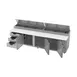 Beverage-Air DPD119HC-3 119" 4-Section Refrigerated Pizza Prep Table w/ 3 Doors & 3 Drawers 4 image