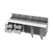Beverage-Air DPD119HC-4 119" 4-Section Refrigerated Pizza Prep Table w/ 2 Doors & 4 Drawers 4 image