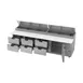 Beverage-Air DPD119HC-6 119" 4-Section Refrigerated Pizza Prep Table w/ 1 Door & 6 Drawers 4 image