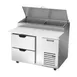 Beverage Air DPD46HC-2 46" 1-Section Refrigerated Pizza Prep Table w/ 2 Drawers, 12 cu. ft. 2 image