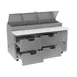 Beverage Air DPD67HC-4 67" 2-Section Refrigerated Pizza Prep Table w/ 4 Drawers, 20.7 cu. ft. 3 image