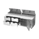 Beverage Air DPD93HC-4 93" 3-Section Refrigerated Pizza Prep Table w/ 1 Door & 4 Drawers 4 image