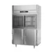 Victory DRS-2D-S1-HD-HC 52" 2-Section Reach-In Refrigerator w/ 2 Sliding Glass & 2 Swing Solid Half Doors, 45 cu. ft. 3 image