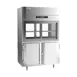 Victory DRS-2D-S1-PT-HD-HC 52" 2-Section Pass-Thru Refrigerator, 4 Glass Sliding & 4 Solid Hinged Half Doors, Stainless Steel, 48.5 cu ft 1 image
